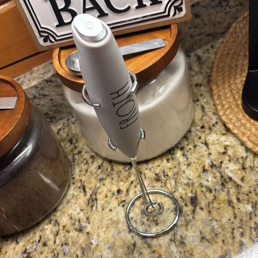 Rae Dunn Gray Handheld Milk Frother
